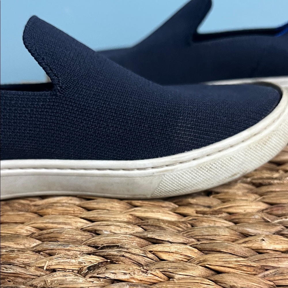 Rothy’s Kids Navy Slip-On Sneakers Rubber sole sz 3 - Picture 9 of 16